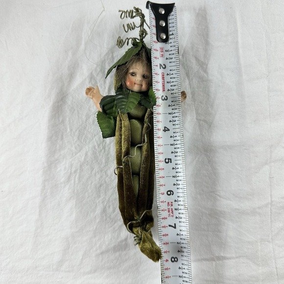 Vintage Mark Roberts Fairies Garden Baby Veggie Sweet Pea Fairy Ornament 8" Cute - Picture 8 of 12